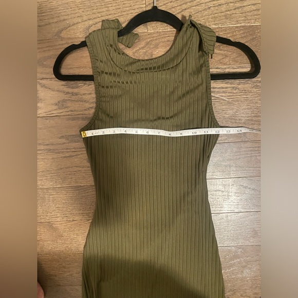 Olive Green Dress - Picture 3 of 8